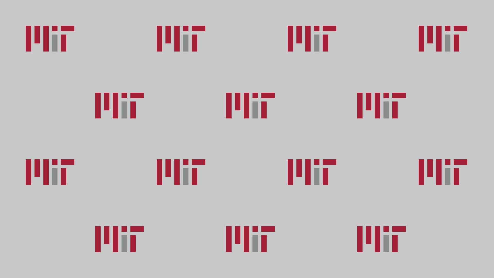 Grey and Red MIT Themed Zoom Background
