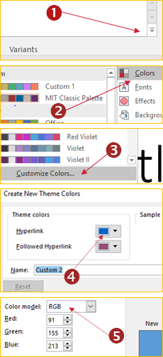 PowerPoint Custom Color Palette