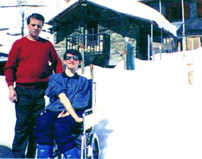 Simone Baldi with his father Roberto Baldi.