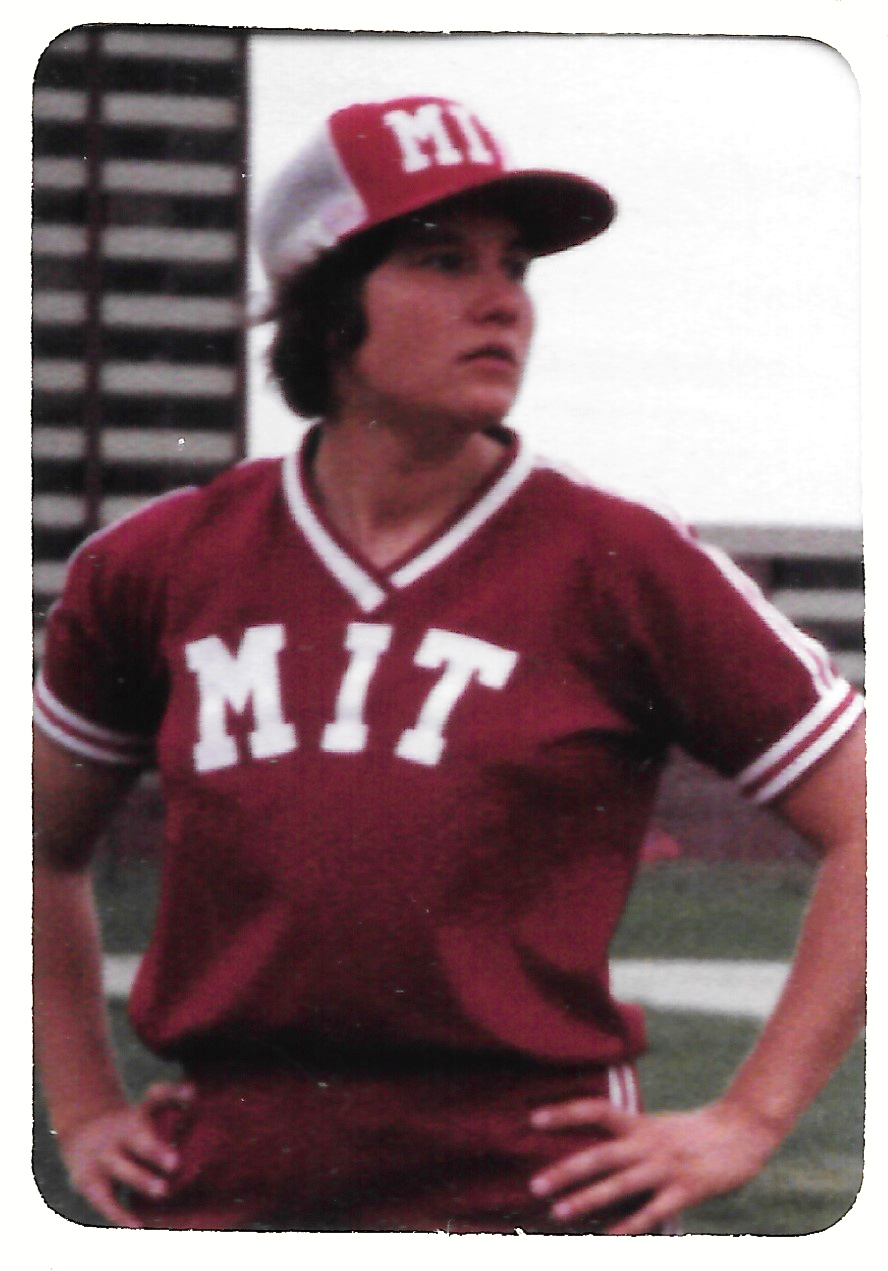 A photo of Louise Jandura in an MIT sports uniform