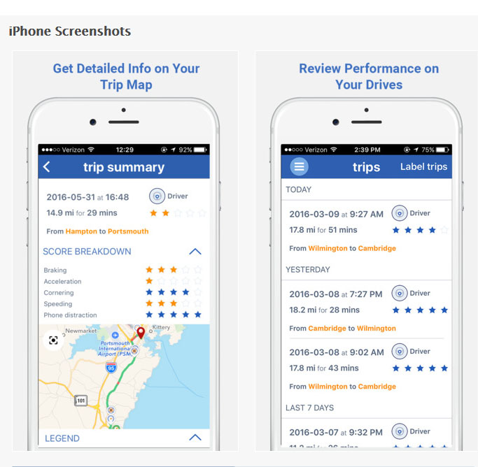You can download the free EverDrive iPhone or  Android app to assess your driving.
