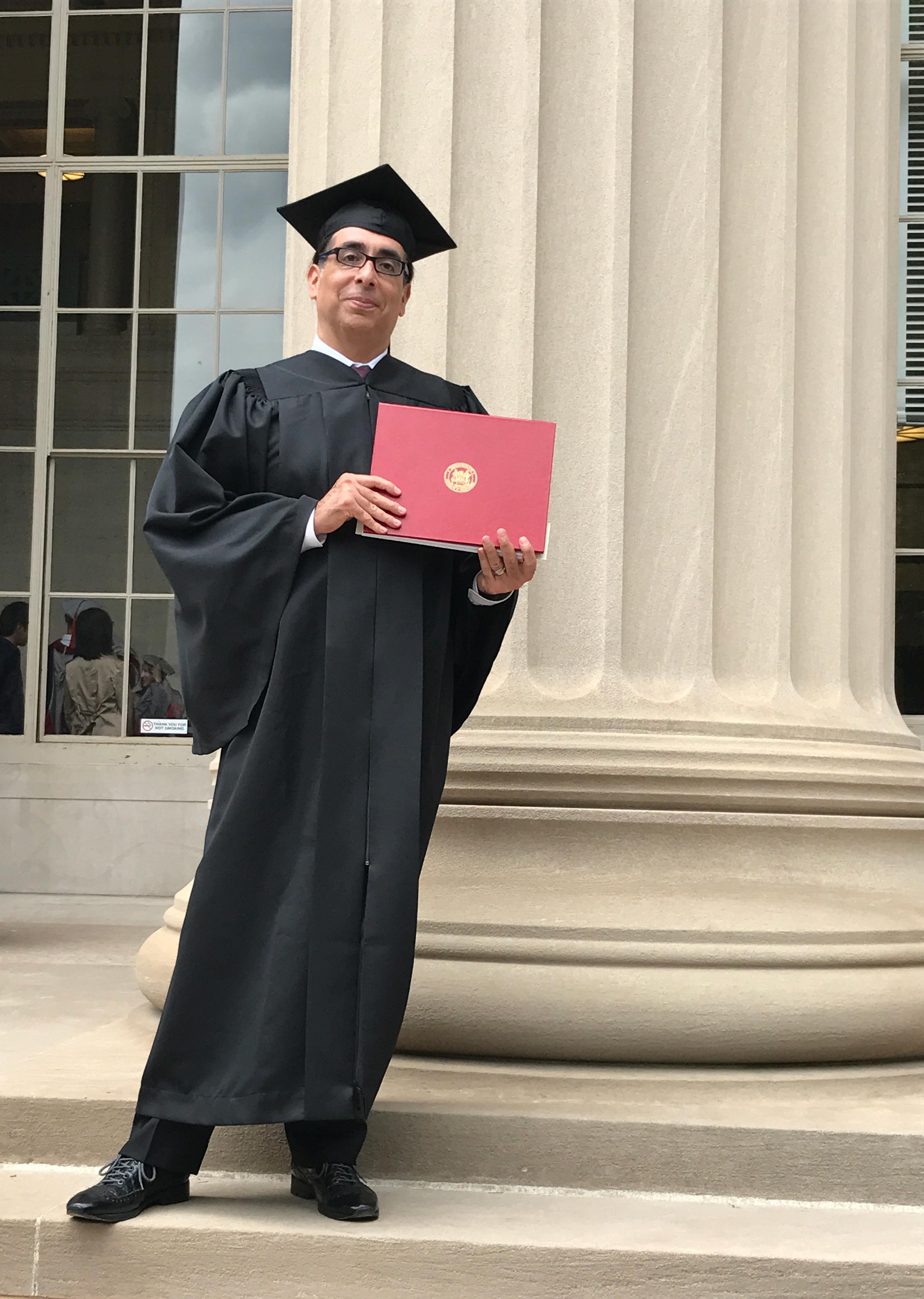 Rod Lozano and diploma