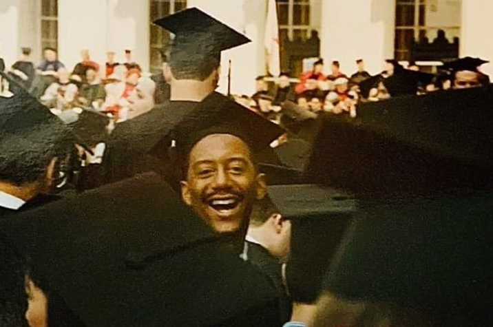 Mark Springfield at his MBA graduation in 997