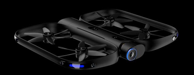 Called R1, Skydio's drone is equipped with 13 cameras that capture omnidirectional video. Photos: Skydio
