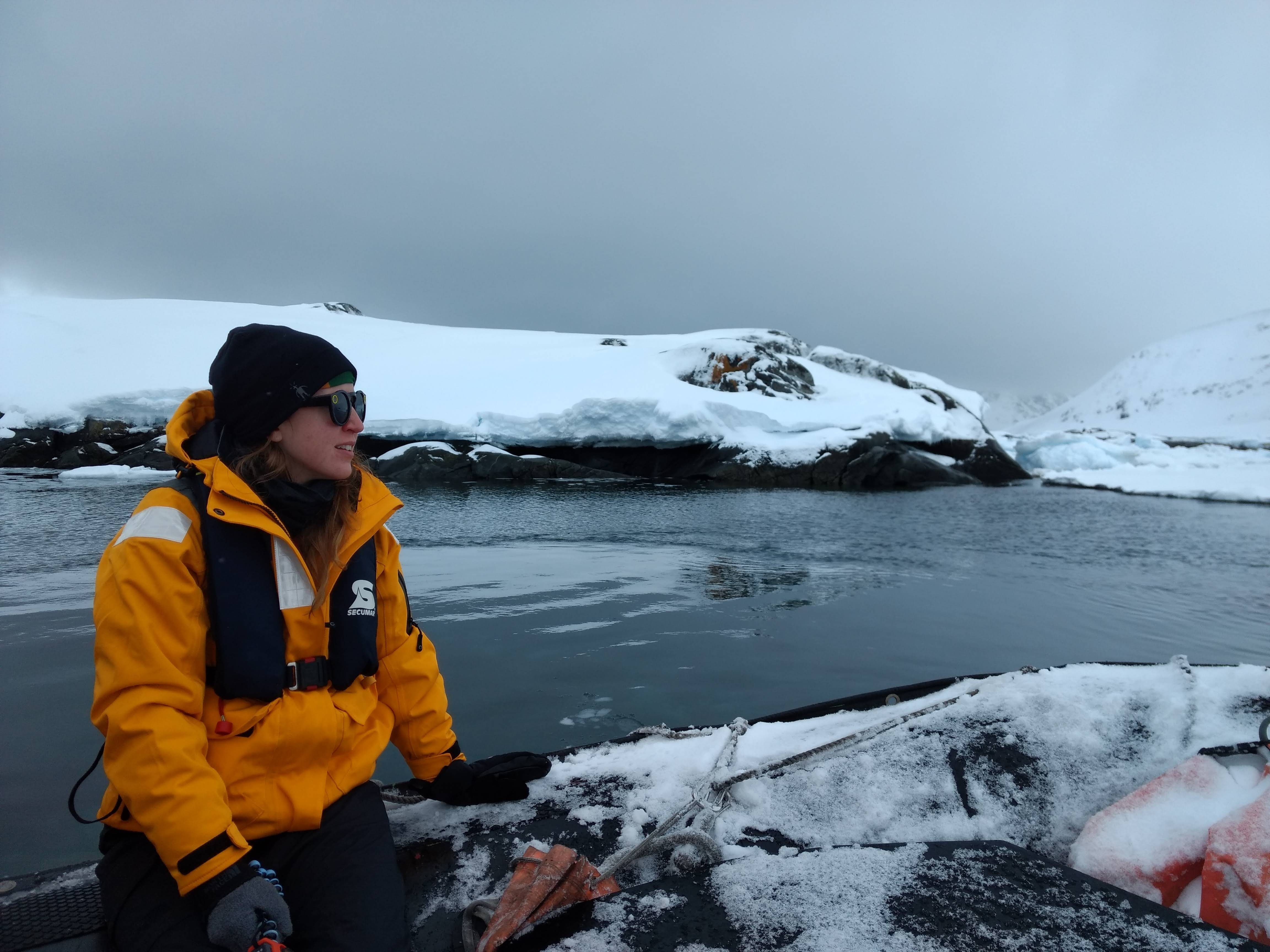 Emily Moberg in Antarctica