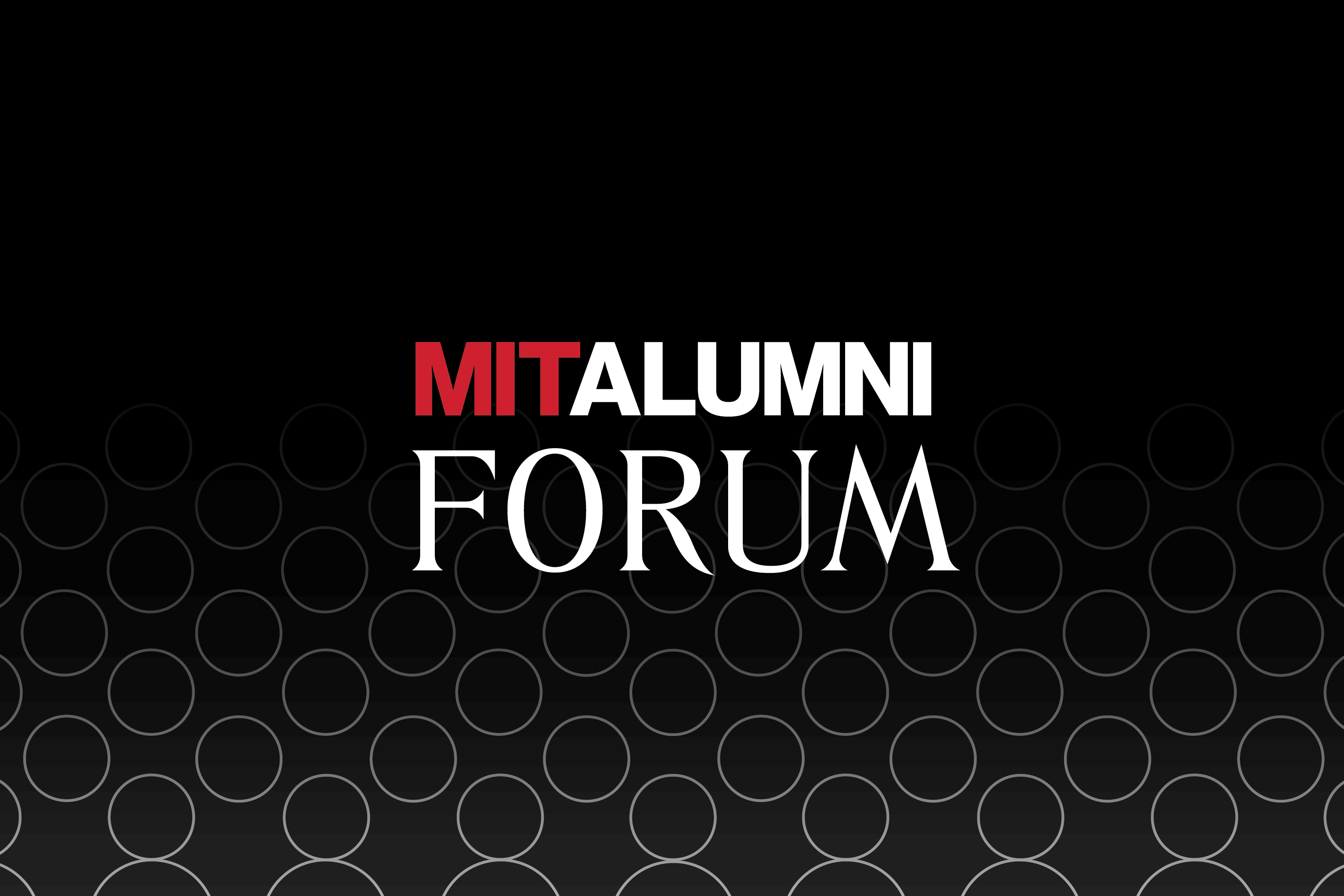 MIT alumni forum event graphic