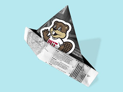 Tim Beaver party hat