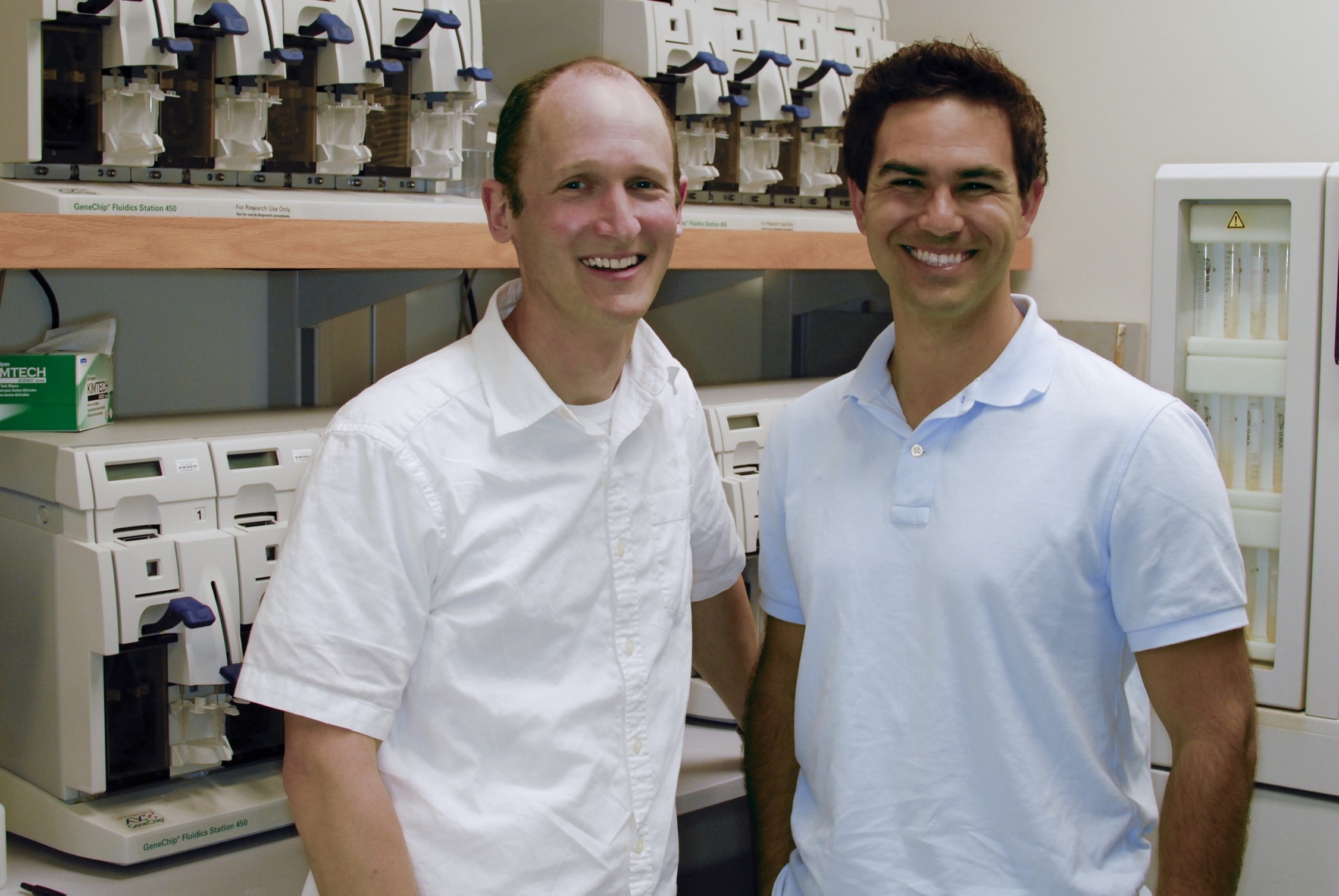 Andrew M. Radin MBA ’14 (right) and twoXAR business partner Andrew A. Radin