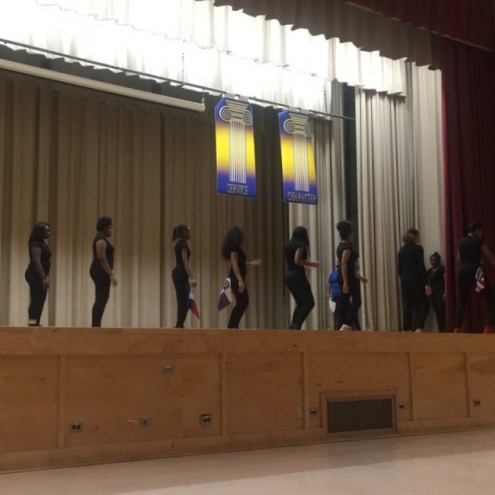 STEM From Dance students performing a routine last Wednesday.