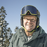 Dick Schulze in snow gear 