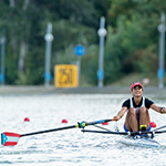 Rower in water