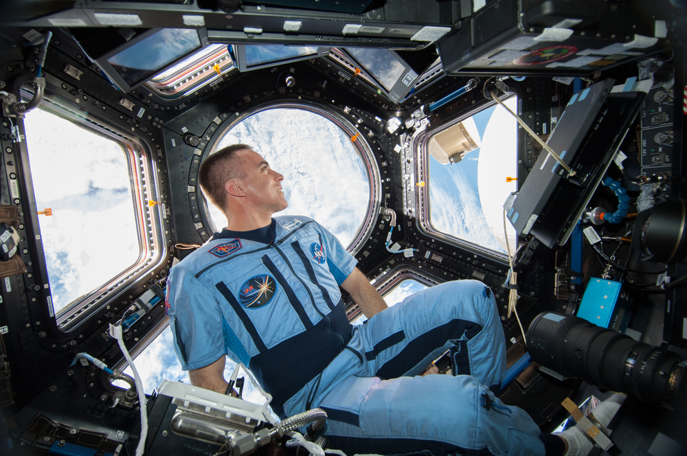 Astronaut Chris Cassidy in the International Space Station