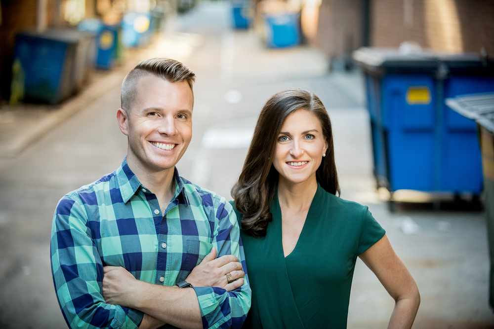 Portrait of Ricky Ashenfelter and Emily Malina