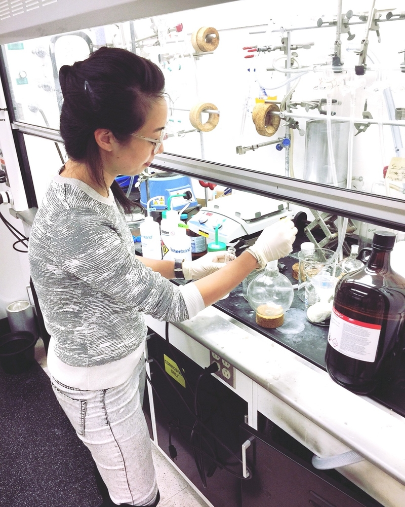 Ani Liu in a lab space