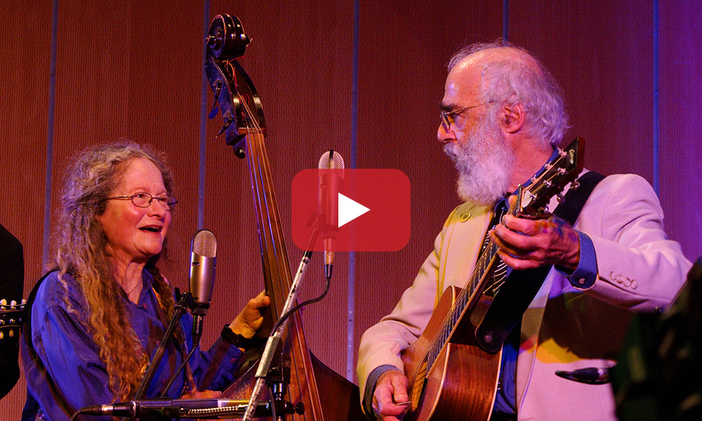 Sharon Horovitch and Jim Muller playing instruments 