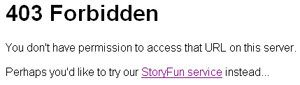 403 Forbidden error