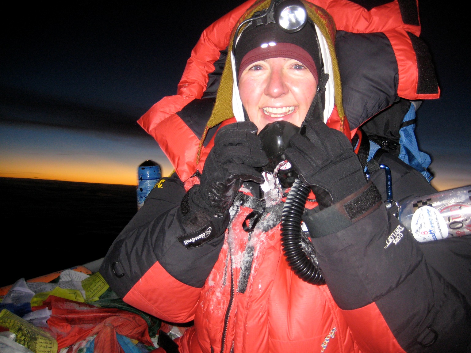 Val Hovland '98, SM '98 on Mt. Everest