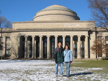 Margaret and Joseph Wong in front of the Great Dome. Photo: Margaret Wong