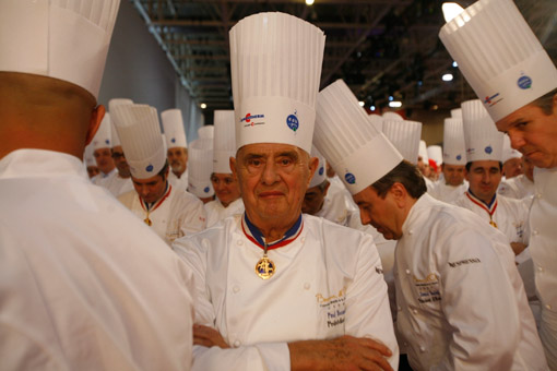 Chef Paul Bocuse at the Bocuse d'Or. (© Owen Franken/Photographed for the New York Times, January 27, 2009).