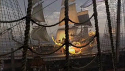 Some of the 3-D animation used to recreate battles in Broadside.