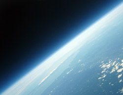 Earth from 93,000 feet up.