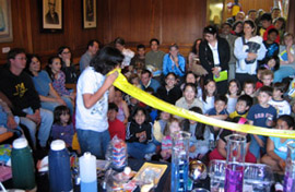 A demonstration for kids at the 2008 Cambridge Science Festival