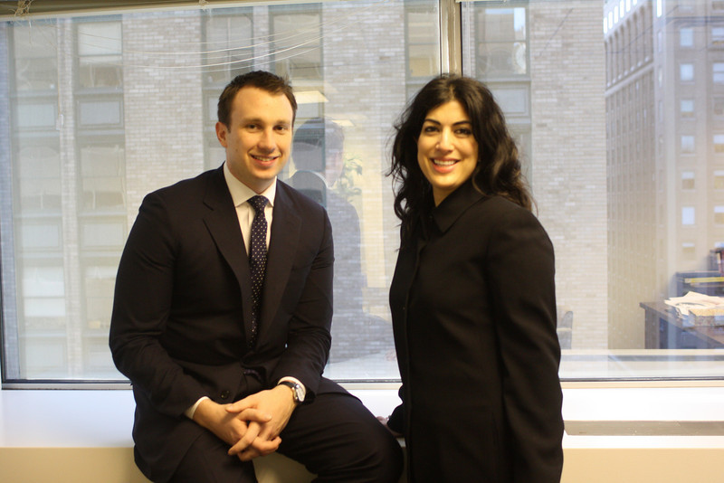 From left: Shane Torchiana and his externship sponsor, Umber Ahmad '94.