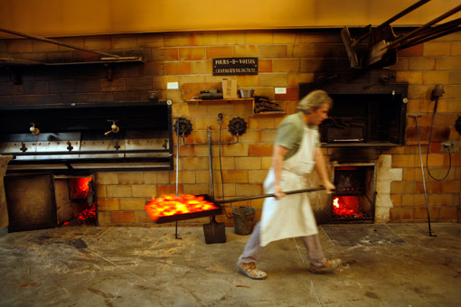 Pain Virgule cooperative bakery in Le Landreau, France, near Nantes, which makes levain bread