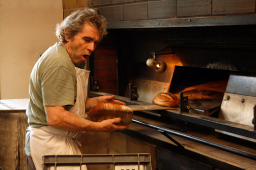 Pain Virgule cooperative bakery in Le Landreau, France, near Nantes, which makes levain bread.