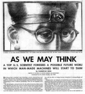 Vannevar Bush's article "As We May Think"