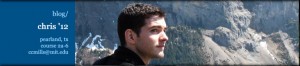 Admissions Office blogger Chris Mills '12.