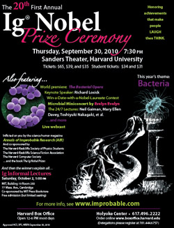 Ig Nobel event poster