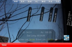 Point your iPhone camera to the sky and find out which set of more than 370 satellites are visible above in real time using the Satellite Augmented Reality app.