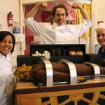 Vollmer and co-host Judy Lee help a young pastry chef create a Frankenstein cake that literally moves.