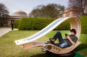 Soft rocker, a solar powered recharging station. Photo: Philip Ropert