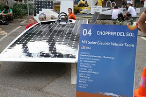 Chopper del sol, MIT's entry into the 2011 World Solar Challenge.