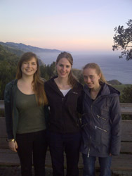 From left: Maggie Kane '15, Carolyn Coyle '13, and Larissa Kunz '15