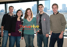 From left: Max Faingezicht MBA '11, Deborah Chen '14, Xenia Antipova '13, Brent Wu MBA '13, Adam Blake MBA '11.