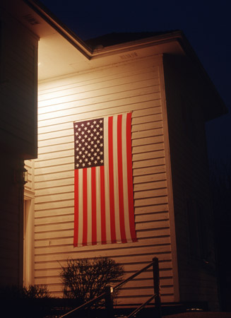 American Flag in Minneapolis (© Owen Franken).