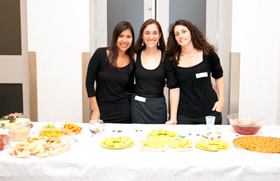 Current MIT spouses & partners members prepared international appetizers for the celebration.