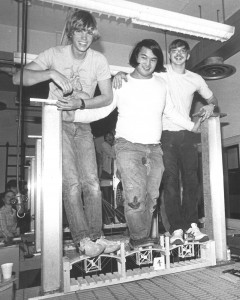 In 1983, it took 2,280 pounds including three student bodies, to squash this 2.06 pound balsa-wood model bridge.