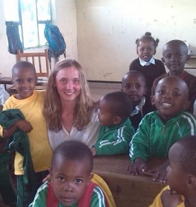 Clemmie Mitchell from Scotland taught English in a Tanzanian village school.