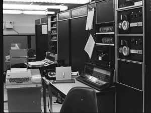 Inboxes have come a ways since the first electronic message was sent between these two machines at MIT in 1971. Photo: Dan Murphy.