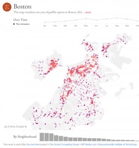 Boston graffiti map.