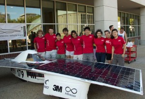 SEVT poses with Valkyrie. Photo: Michelle Chao '17