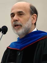 Ben Bernanke PhD '79, a Brookings Institute, Distinguished Fellow in Residence.