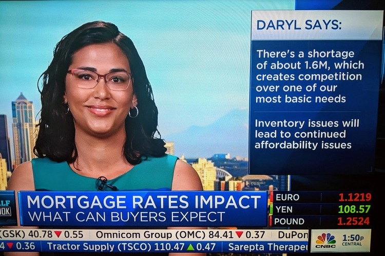 Screen of Daryl Fairweather on CNBC