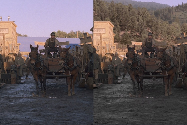 Visual effects from the TV show Deadwood.