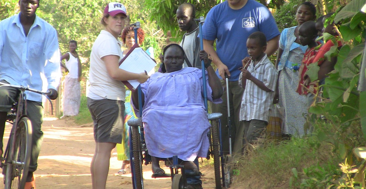 All-terrain wheelchair in use in Tanzania