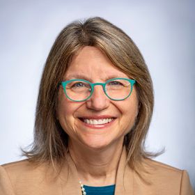 A headshot of MIT President Sally Kornbluth.